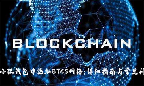 如何在小狐钱包中添加BTCS网络：详细指南与常见问题解答