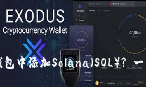 如何在小狐钱包中添加Solana（SOL）? 一步步详解指南