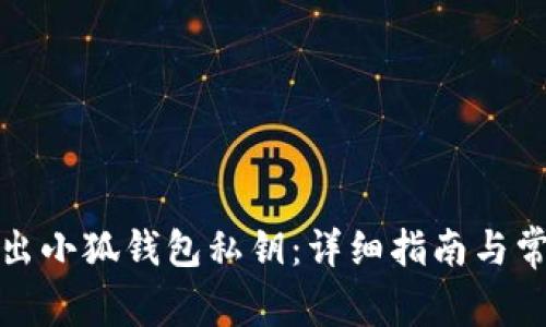 如何安全导出小狐钱包私钥：详细指南与常见问题解答